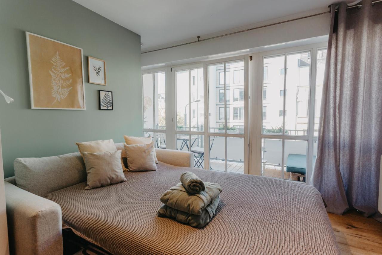 Traber Apartments Im Herzen Leipzigs Balkon Parkplatz エクステリア 写真