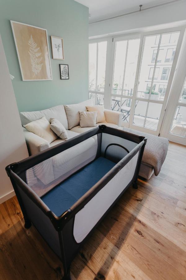 Traber Apartments Im Herzen Leipzigs Balkon Parkplatz エクステリア 写真